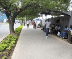 Walking on a footpath in Dar